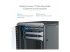 StarTech.com 18U 19" Server Rack Cabinet, 4 Post Adjustable Depth (6-32")Locking Knock Down Network/Computer Equipment Enclosure, Mobile with Glass Door & Casters, HP ProLiant ThinkServer - Närbild