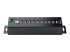 StarTech.com 10-Port Industrial USB 2.0 Hub, Rugged USB Hub w/15kV Air/8kV Contact ESD Level 4 Protection, DIN/Wall/Desk Mountable USB-A Hub, Multiport USB Hub with Locking Ports - Vänster vinkel
