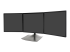 Ergotron DS100 Triple-Monitor Desk Stand - Höger vinkel