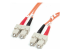 StarTech.com 2m (6.6ft) SC to SC OM1 Multimode Fiber Optic Cable, 62.5/125 Fiber Size, 10G Networks, LSZH Fiber Patch Cord - Höger vinkel