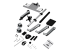 StarTech.com Wall Mount Workstation, Articulating Standing Desk w/ Ergonomic Height Adjustable Dual Monitor Arm & Keyboard Tray, 2x 30" VESA Displays, Foldable Wall Mounted Sit Stand Desk - Höger vinkel